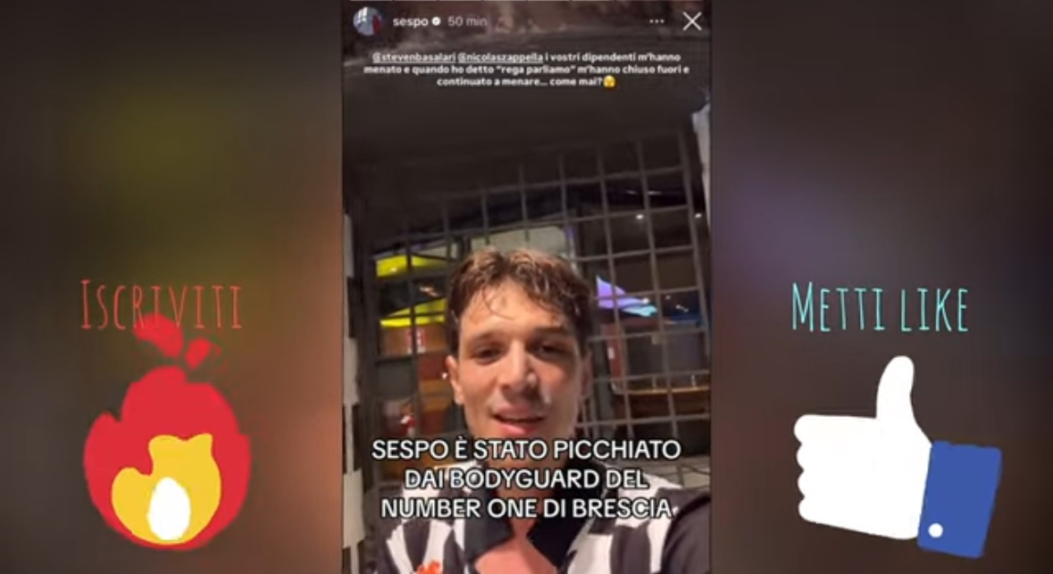 Sespo picchiato dal Buttafuori al Number One di Steven Basalari: la serata si trasforma in incubo