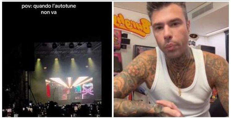 Fedez stona, problemi all’autotune e replica “Non sono Celine Dion”